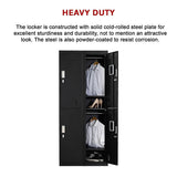 NNEDSZ Four-Door Office Gym Shed Storage Locker