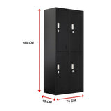 NNEDSZ Four-Door Office Gym Shed Storage Locker