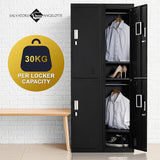 NNEDSZ Four-Door Office Gym Shed Storage Locker