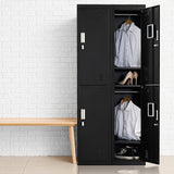 NNEDSZ Four-Door Office Gym Shed Storage Locker