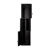 NNEDSZ Black Two-Door L-shaped Office Gym Shed Storage Lockers
