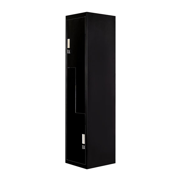 NNEDSZ Black Two-Door L-shaped Office Gym Shed Storage Lockers