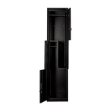 NNEDSZ Black Two-Door L-shaped Office Gym Shed Storage Lockers