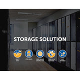 NNEDSZ Black Two-Door L-shaped Office Gym Shed Storage Lockers