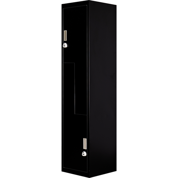 NNEDSZ Black Two-Door L-shaped Office Gym Shed Storage Lockers