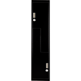 NNEDSZ Black Two-Door L-shaped Office Gym Shed Storage Lockers