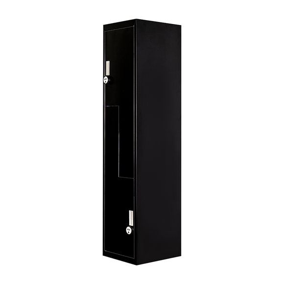 NNEDSZ Black Two-Door L-shaped Office Gym Shed Storage Lockers