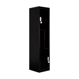 NNEDSZ Black Two-Door L-shaped Office Gym Shed Storage Lockers