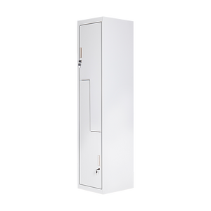 NNEDSZ Grey Two-Door L-shaped Office Gym Shed Storage Lockers