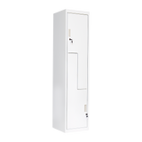 NNEDSZ Grey Two-Door L-shaped Office Gym Shed Storage Lockers