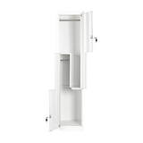 NNEDSZ Grey Two-Door L-shaped Office Gym Shed Storage Lockers