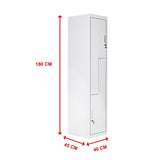 NNEDSZ Grey Two-Door L-shaped Office Gym Shed Storage Lockers