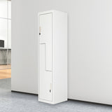 NNEDSZ Grey Two-Door L-shaped Office Gym Shed Storage Lockers