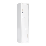NNEDSZ Grey Two-Door L-shaped Office Gym Shed Storage Lockers