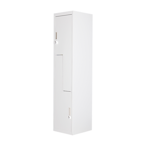 NNEDSZ Grey Two-Door L-shaped Office Gym Shed Storage Lockers
