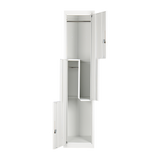 NNEDSZ Grey Two-Door L-shaped Office Gym Shed Storage Lockers