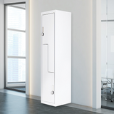 NNEDSZ Grey Two-Door L-shaped Office Gym Shed Storage Lockers