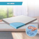 NNEDSZ Palermo Queen Memory Foam Mattress Topper Cooling Gel Infused CertiPUR Approved