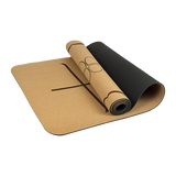 NNEDSZ Natural Cork TPE Yoga Mat Sports Eco Friendly Exercise Fitness Gym Pilates