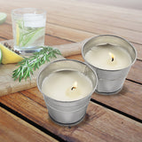 NNEDSZ 8x Mosquito Insect Bug Repellent Small Bucket Citronella Candles