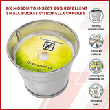 NNEDSZ 8x Mosquito Insect Bug Repellent Small Bucket Citronella Candles