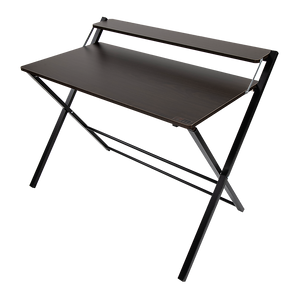 NNEDSZ Folding Desk with Shelf Computer Laptop PC Table Side Home Office Furniture