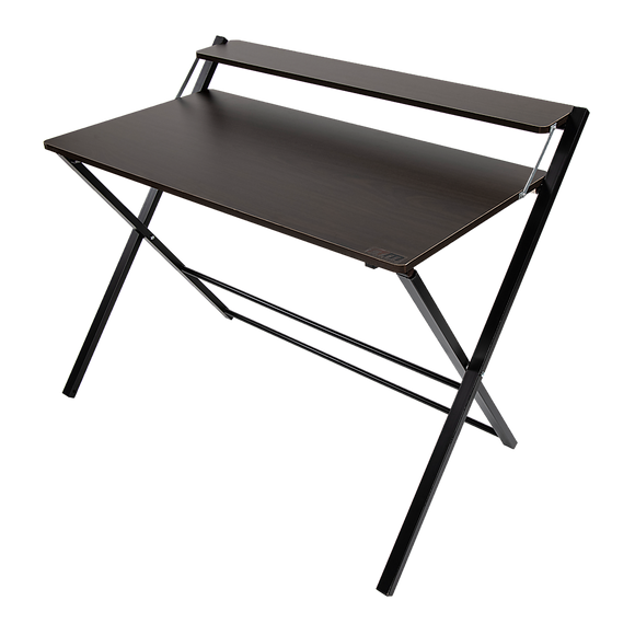 NNEDSZ Folding Desk with Shelf Computer Laptop PC Table Side Home Office Furniture