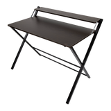 NNEDSZ Folding Desk with Shelf Computer Laptop PC Table Side Home Office Furniture