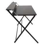 NNEDSZ Folding Desk with Shelf Computer Laptop PC Table Side Home Office Furniture