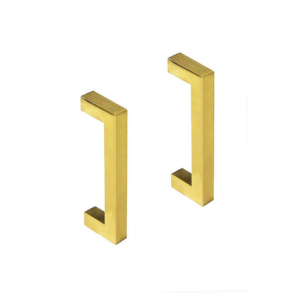 NNEDSZ 15x Brushed Brass Drawer Pulls Kitchen Cabinet Handles - Gold Finish 96mm