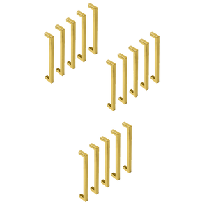 NNEDSZ 15 x Brushed Brass Drawer Pulls Kitchen Cabinet Handles - Gold Finish 192mm
