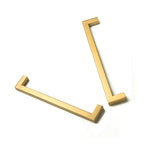 NNEDSZ 15 x Brushed Brass Drawer Pulls Kitchen Cabinet Handles - Gold Finish 192mm