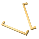 NNEDSZ 15 x Brushed Brass Drawer Pulls Kitchen Cabinet Handles - Gold Finish 192mm