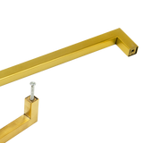 NNEDSZ 15 x Brushed Brass Drawer Pulls Kitchen Cabinet Handles - Gold Finish 192mm