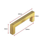 NNEDSZ 15x Brushed Brass Drawer Pulls Kitchen Cabinet Handles - Gold Finish 128mm
