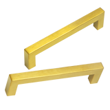 NNEDSZ 15x Brushed Brass Drawer Pulls Kitchen Cabinet Handles - Gold Finish 128mm
