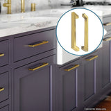 NNEDSZ 15x Brushed Brass Drawer Pulls Kitchen Cabinet Handles - Gold Finish 256mm
