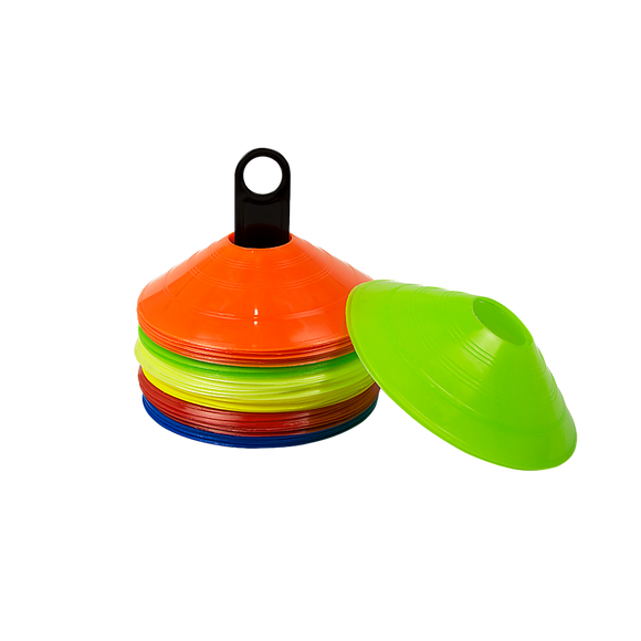 NNEDSZ 60 Pack Sports Training Discs Markers Cones Soccer AFL Exercise Personal Fitness