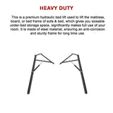 NNEDSZ 60" Bed Lift Hydraulic Mechanisms Kits For Space Saving Bed or Sofa Bed