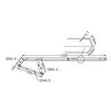 NNEDSZ 60" Bed Lift Hydraulic Mechanisms Kits For Space Saving Bed or Sofa Bed