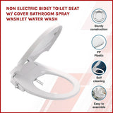NNEDSZ Non Electric Bidet Toilet Seat W/ Cover Bathroom SpWater Wash