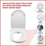 NNEDSZ Non Electric Bidet Toilet Seat W/ Cover Bathroom SpWater Wash