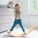 NNEDSZ Balance Board Beam Seesaw Wooden Child Kids Adult Yoga