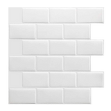 NNEDSZ Tiles 3D Peel and Stick Wall Tile Subway White (30 x 30cm x 10 sheets)