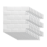 NNEDSZ Tiles 3D Peel and Stick Wall Tile Subway White (30 x 30cm x 10 sheets)