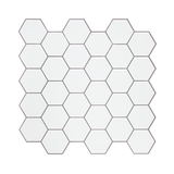 NNEDSZ Tiles 3D Peel and Stick Wall Tile Hexagon White (30cm x 30cm x 10 sheets)