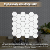 NNEDSZ Tiles 3D Peel and Stick Wall Tile Hexagon White (30cm x 30cm x 10 sheets)