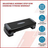NNEDSZ Adjustable Aerobic Step Gym Exercise Fitness Workout