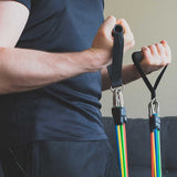 NNEDSZ Exercise Pilates Bar Kit Resistance Bands Yoga Fitness Stretch Workout Gym