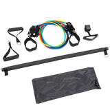 NNEDSZ Exercise Pilates Bar Kit Resistance Bands Yoga Fitness Stretch Workout Gym